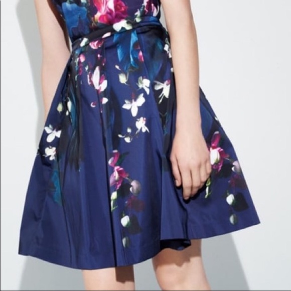 Ted Baker Dresses & Skirts - Ted Baker Floral Pleated Skirt